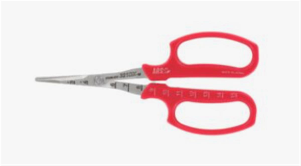 Oogstschaar 167 mm, gebogen, rood